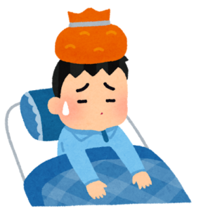 不調を表すイラスト